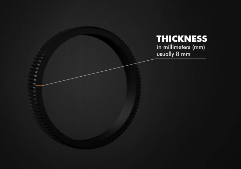 Choose the thickness of your Custom Follow Focus Gear